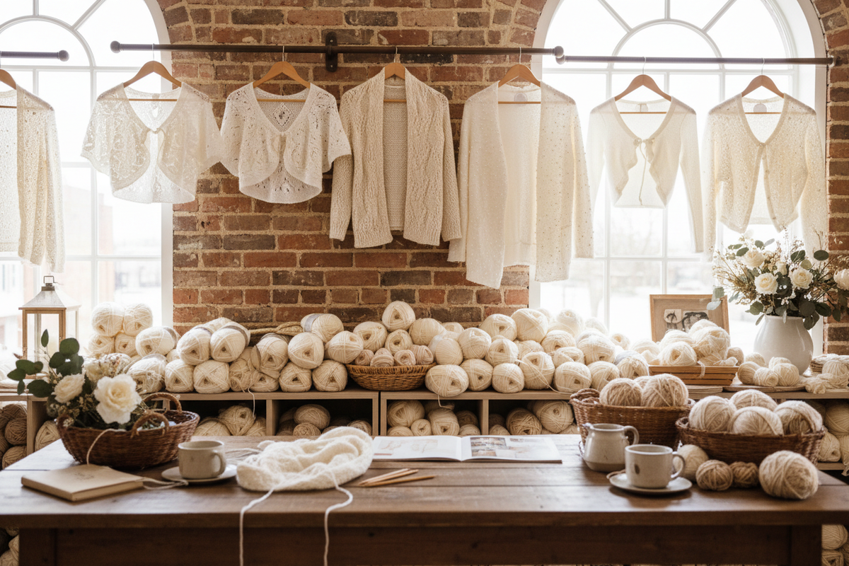 Brautjacken für die Hochzeit selber stricken