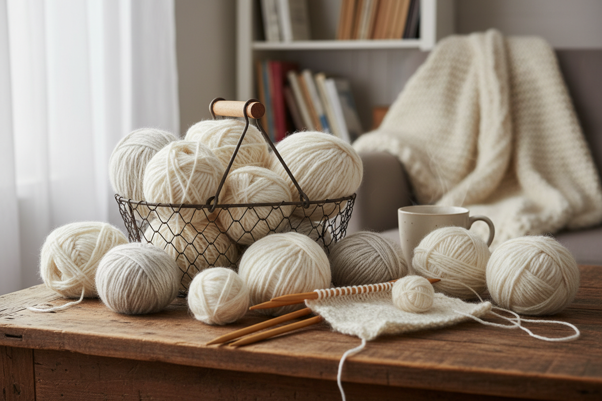 Wolle Einkauf für meinen Strickshop