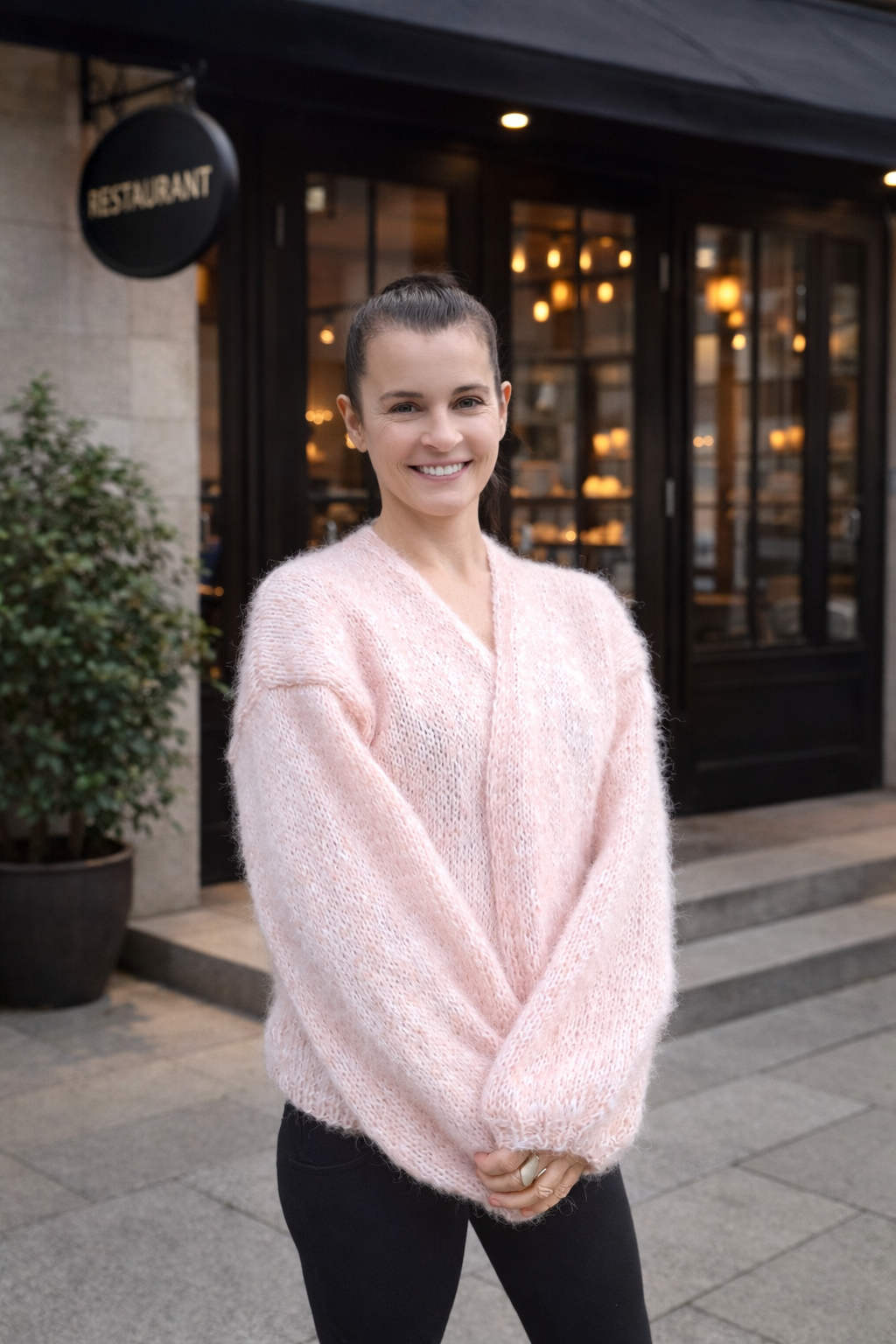 Strickmuster für einen Cardigan