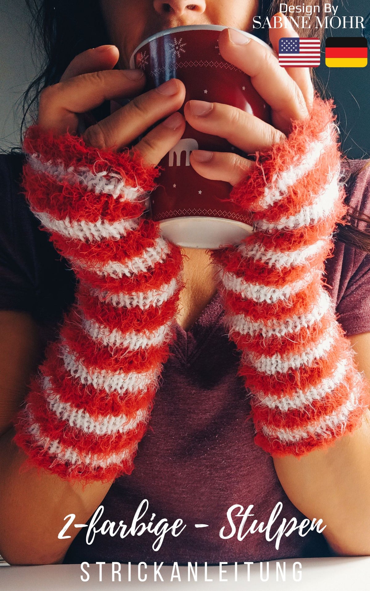 Kuschelstulpen für Weihnachten stricken