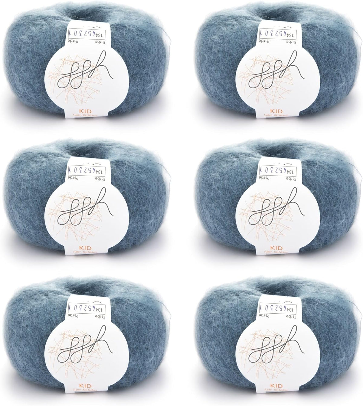 ggh mohair wolle Set blau
