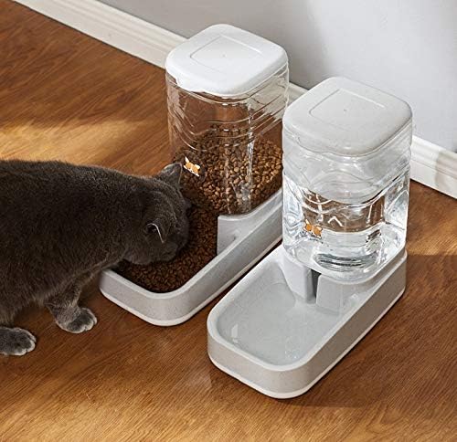 Futterautomat für Katzen und Hunde in weiß