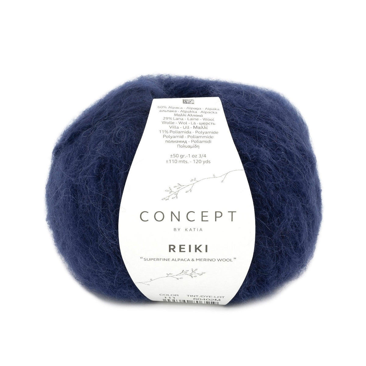 Reiki dunkelblau Wolle von Katia