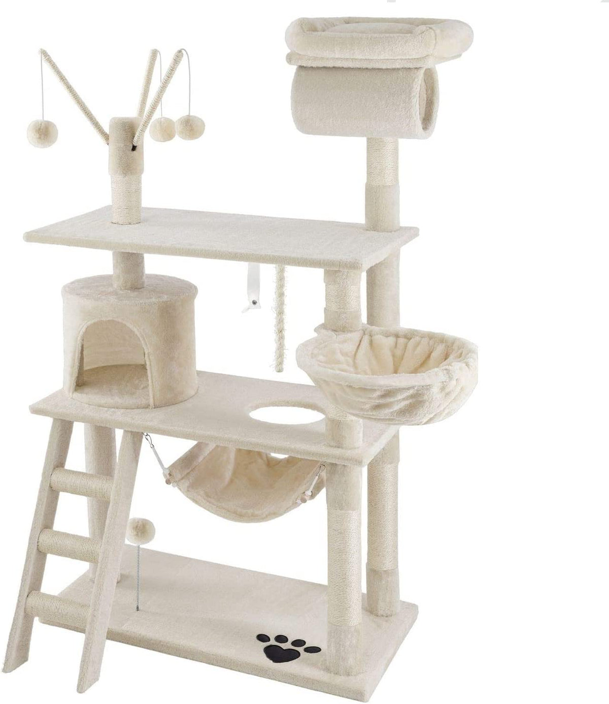 Kratzbaum in beige stabil und stylish kesser