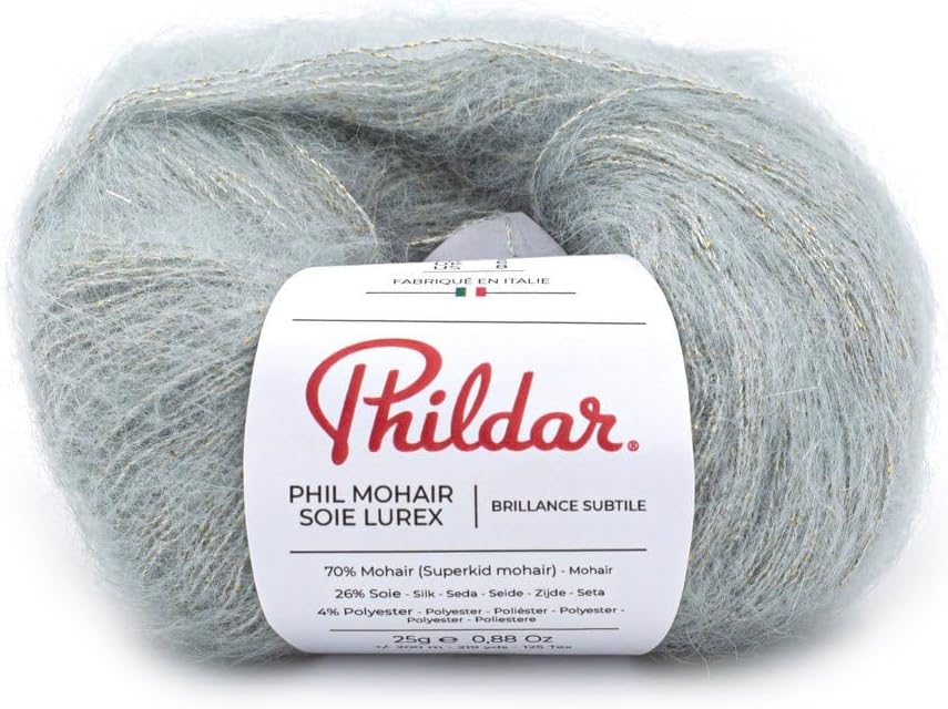 Phildar Phil Mohair Soie – 70% Mohair & 30% Seide Lace Garn (25g/195m)