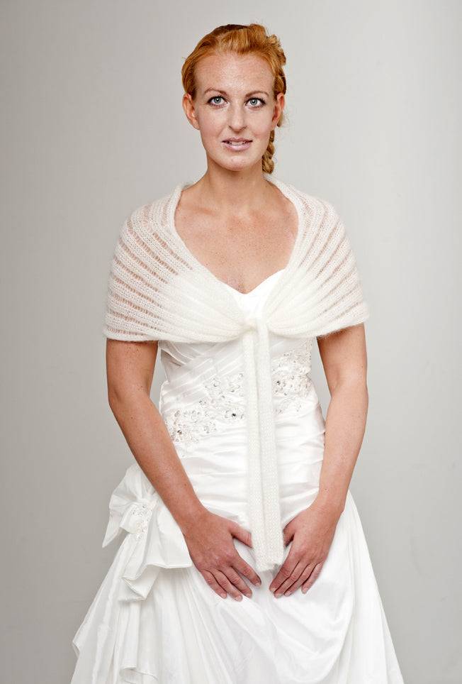 Braut Cape Strickanleitung in wenigen Stunden gestrickt ihr Brautaccessoire - Beemohr