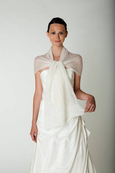 Braut Lace Stola Strickanleitung für ihren Brautschal in schönem Lochmuster für ihre Hochzeit - Beemohr