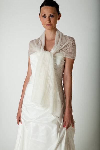 Braut Lace Stola Strickanleitung für ihren Brautschal in schönem Lochmuster für ihre Hochzeit - Beemohr