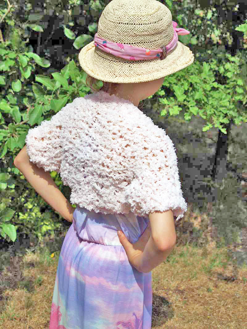 Blumenkinder Bolero COSMO flauschig und weich für Kommunion und Feste - Beemohr