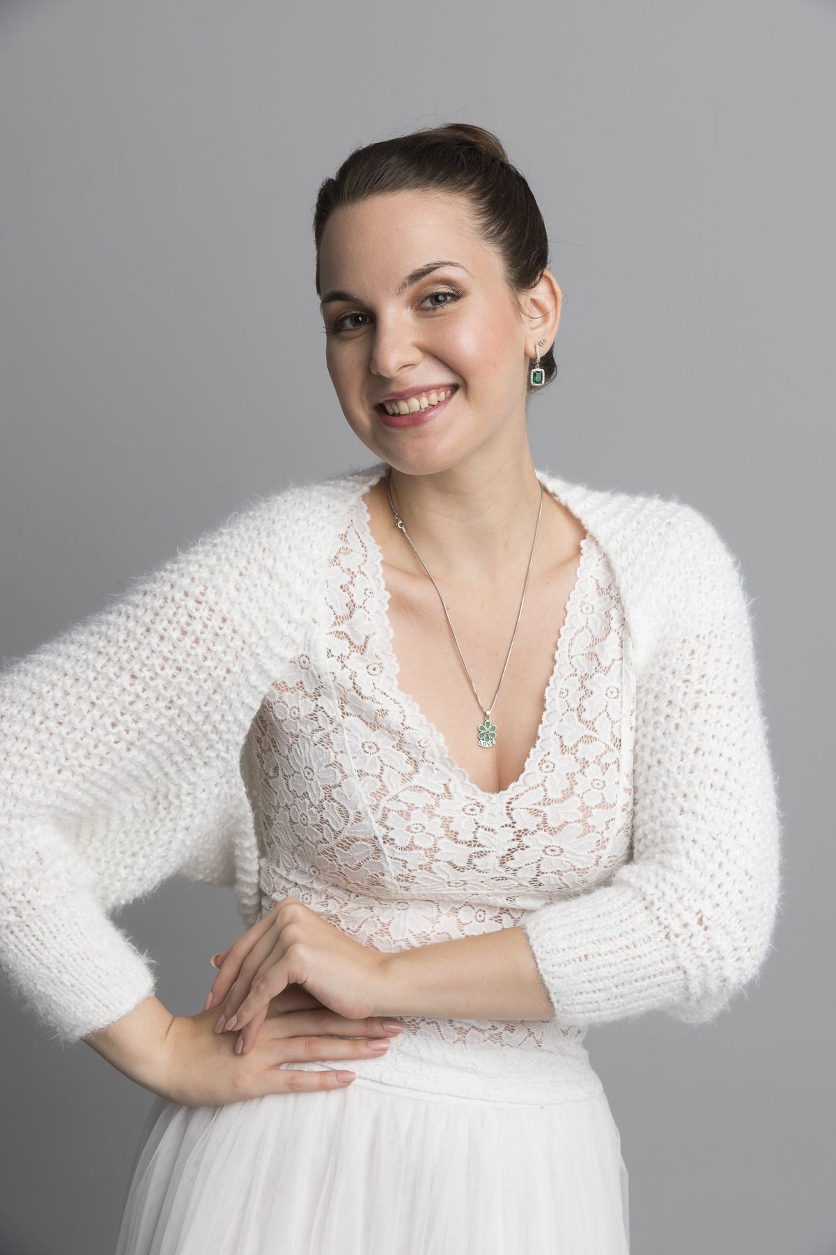 Strickanleitung Brautjacke einfach zu stricken - Beemohr