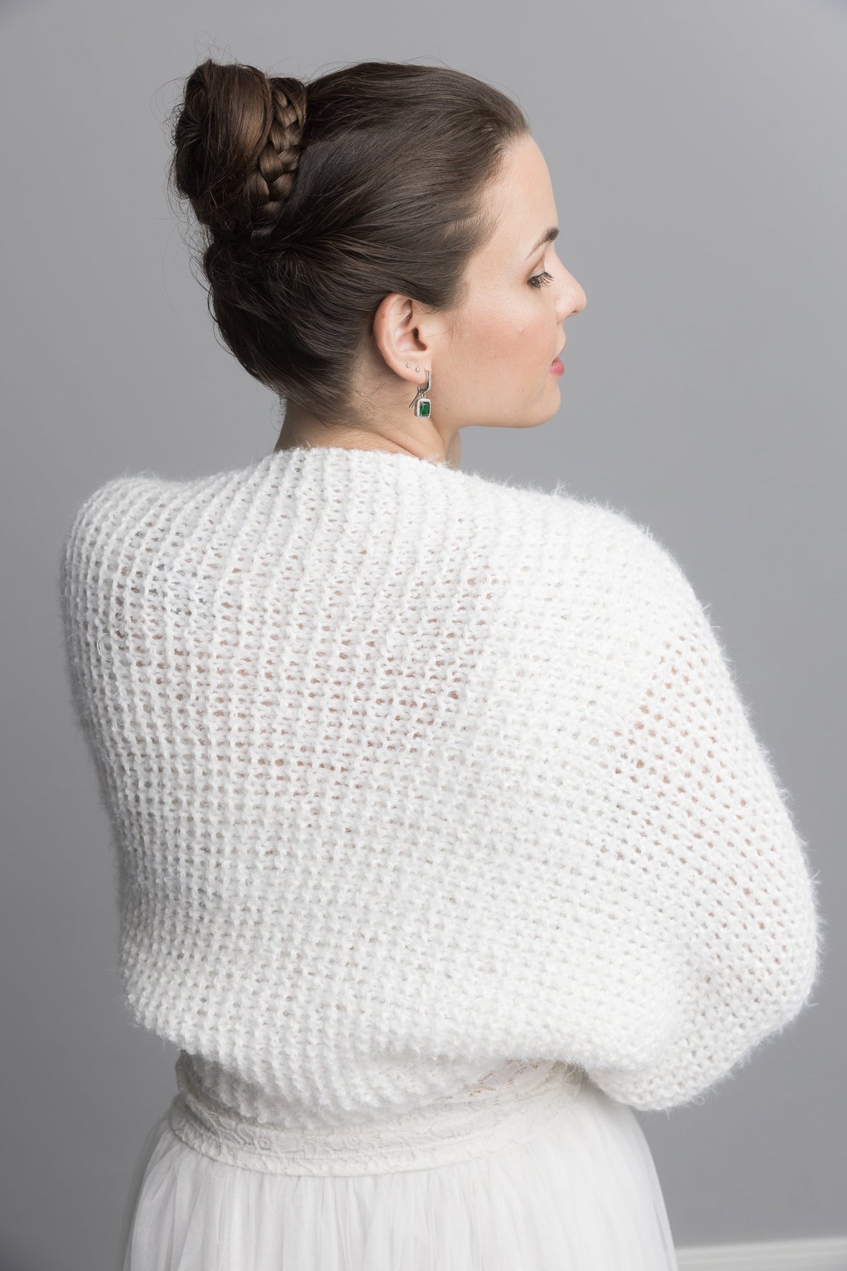 Strickanleitung Bolero Jacke für die Hochzeit gestrickt - Beemohr