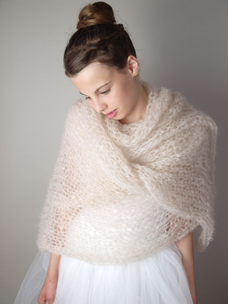 Strickanleitung für eine Stola WIND grob gestrickt - Beemohr