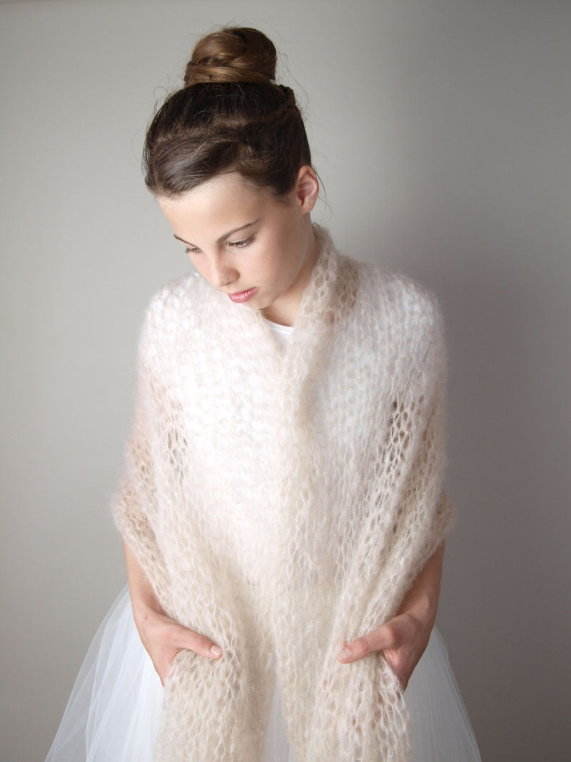 Strickanleitung für eine Stola WIND grob gestrickt - Beemohr