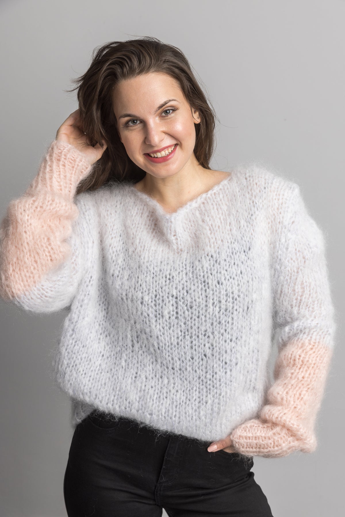 Bequemer Kuschel - Pullover Strickanleitung Beemohr