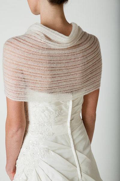 Braut Lace Stola Strickanleitung für ihren Brautschal in schönem Lochmuster für ihre Hochzeit - Beemohr