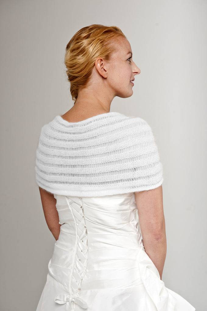 Braut Cape Strickanleitung in wenigen Stunden gestrickt ihr Brautaccessoire - Beemohr