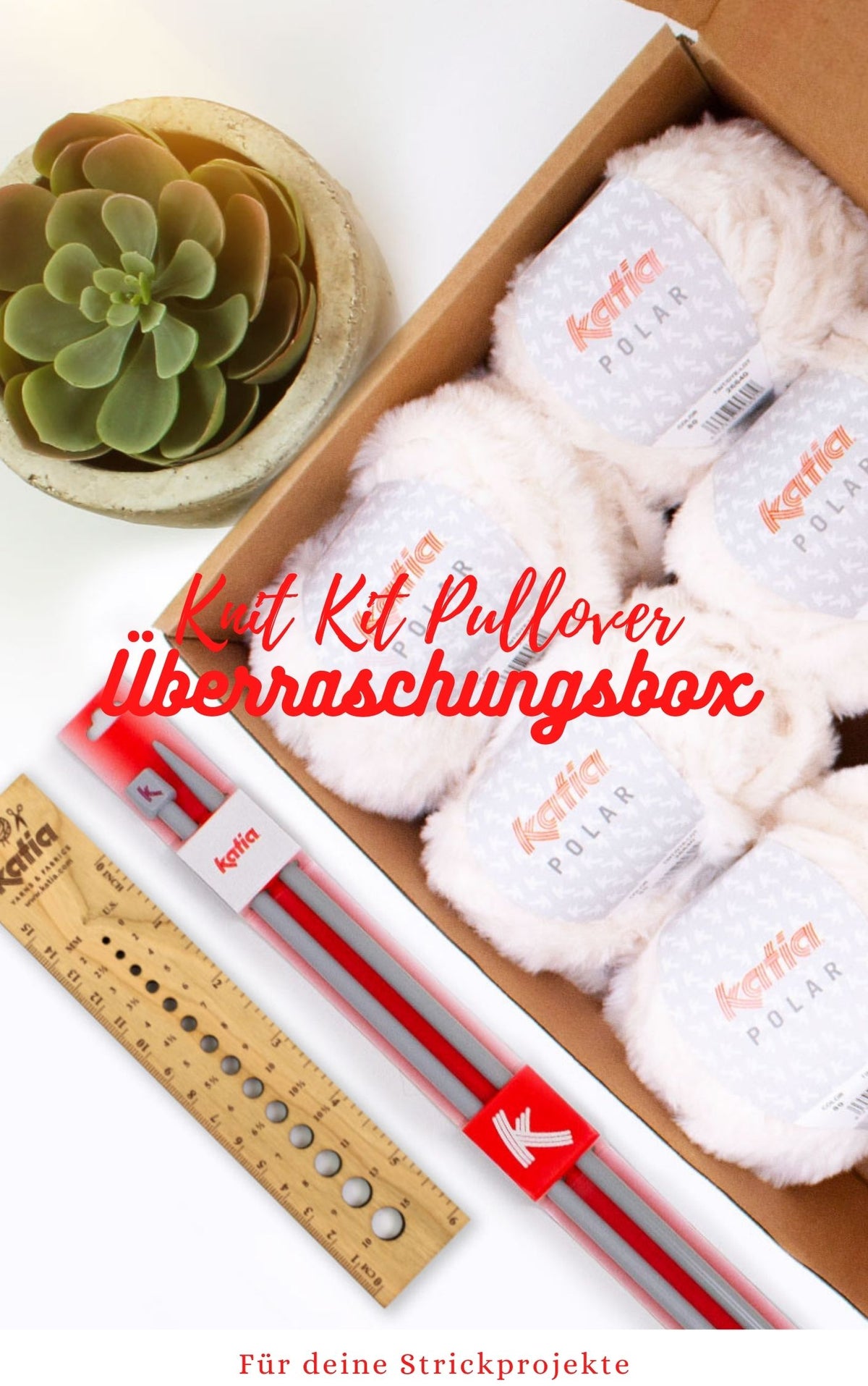 Überraschung: Strickbox mit Wolle & Strickanleitung - Beemohr