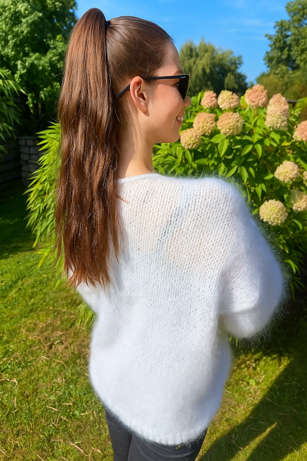 Cardigan Strickanleitung Rückseite