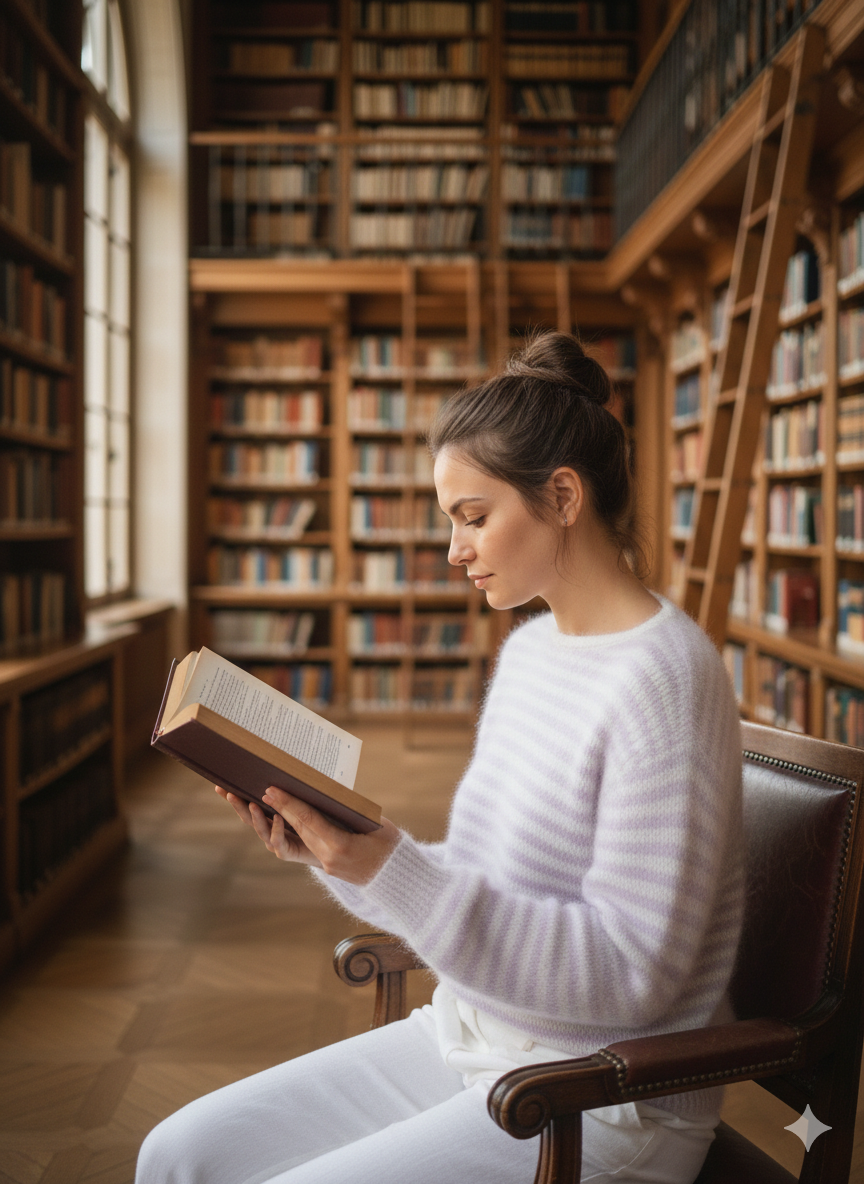 Library cozy look