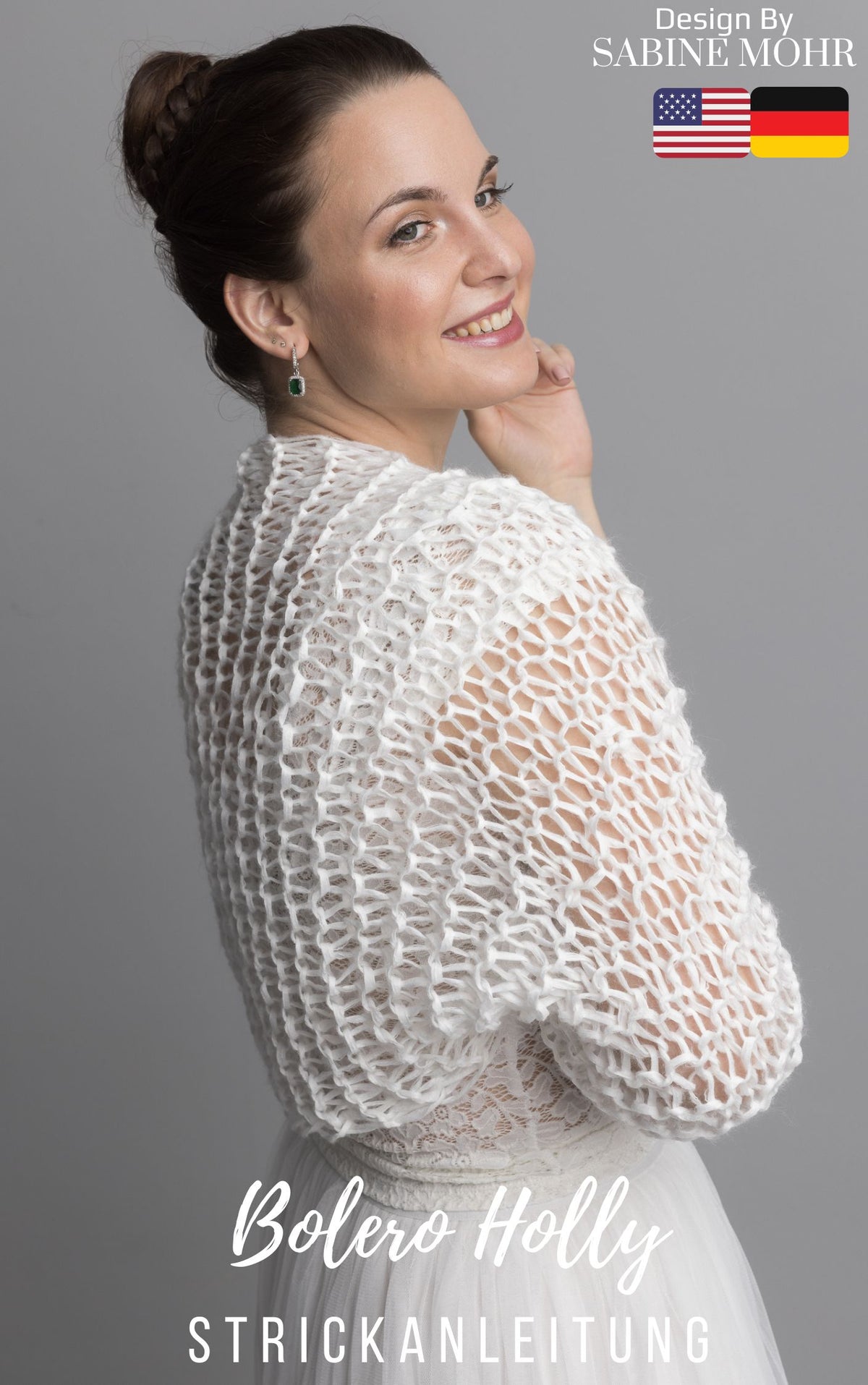 Kurzarm Bolero aus Bändchengarn stricken