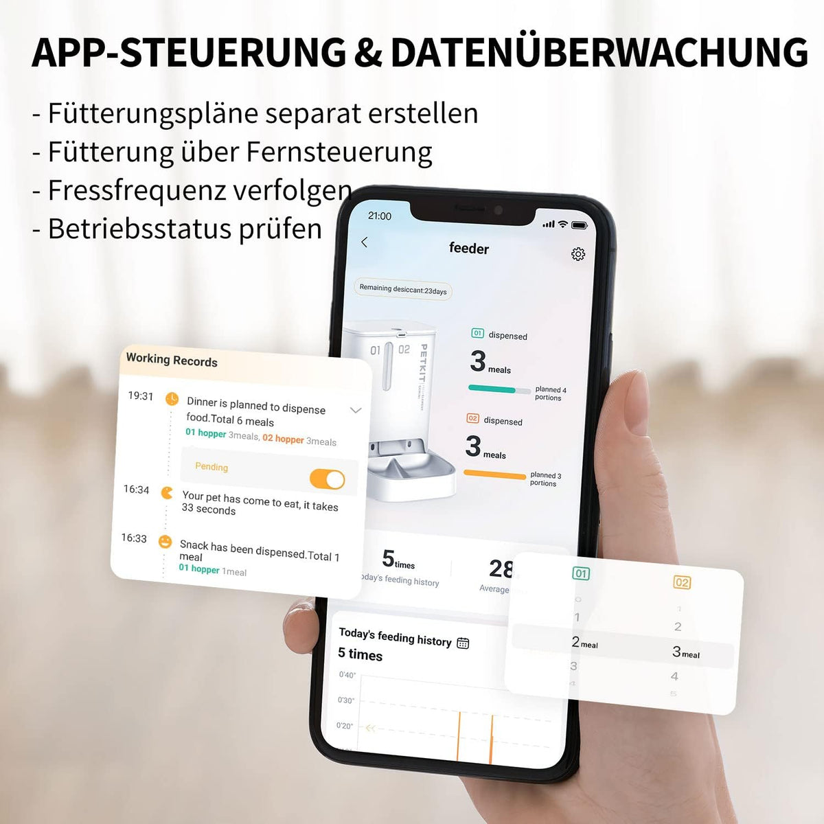 Was kann ein Futterautomat mit app