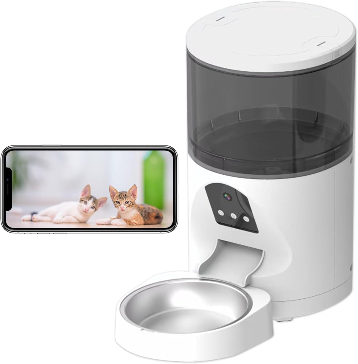 Futterautomat Antela 6 L weiß Smartphone