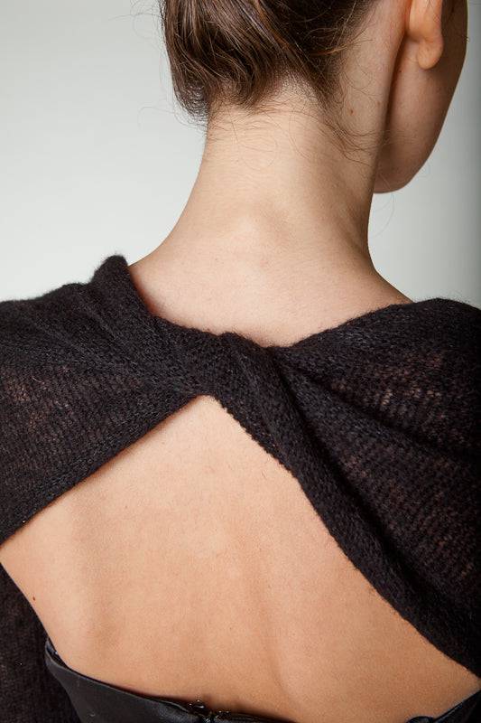 Gedrehter Schal für ihr Abendkleid für tief ausgeschnittene Kleider - Beemohr