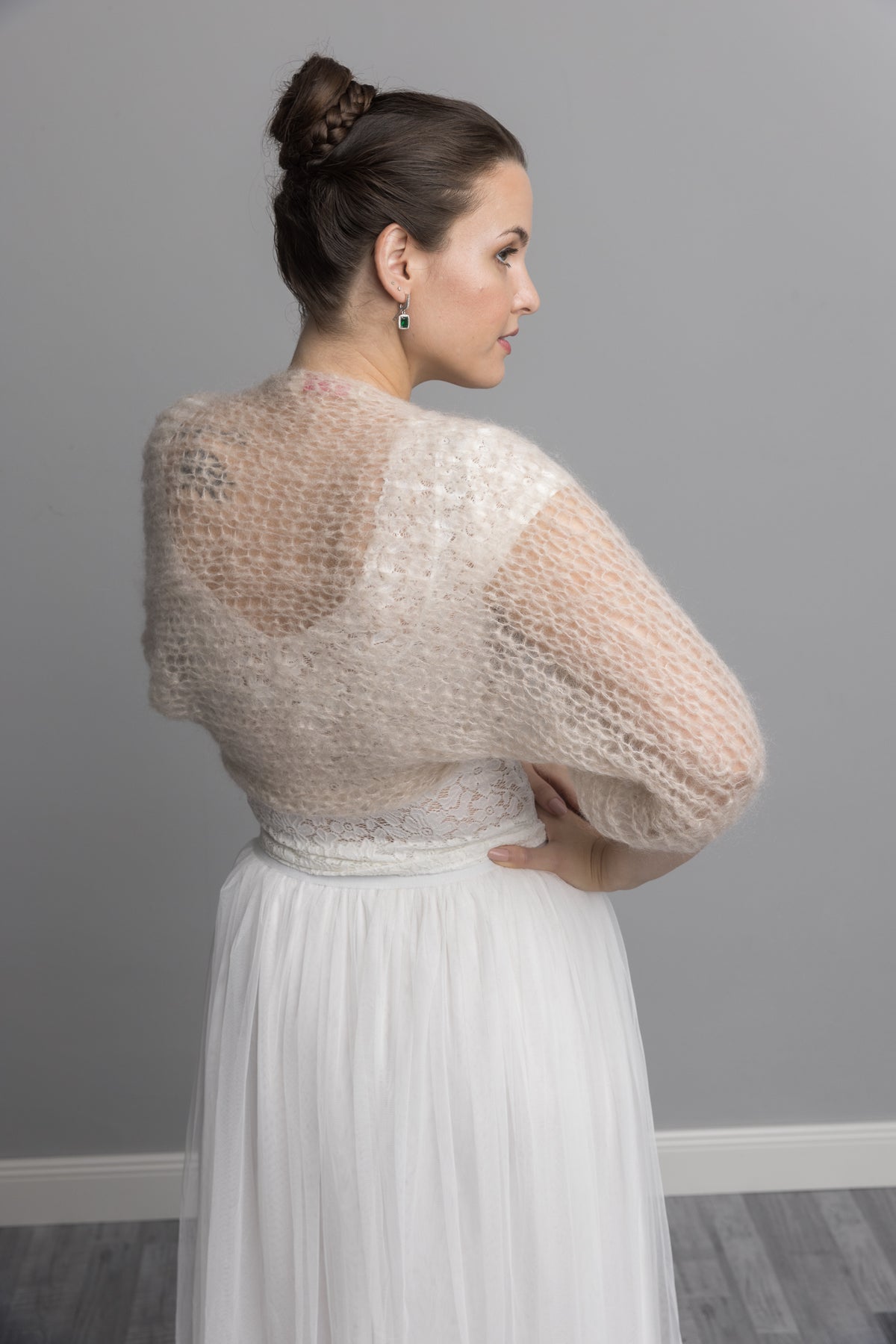 Strickanleitung Bolero grob gestrickt CLOUD für Hochzeiten - Beemohr