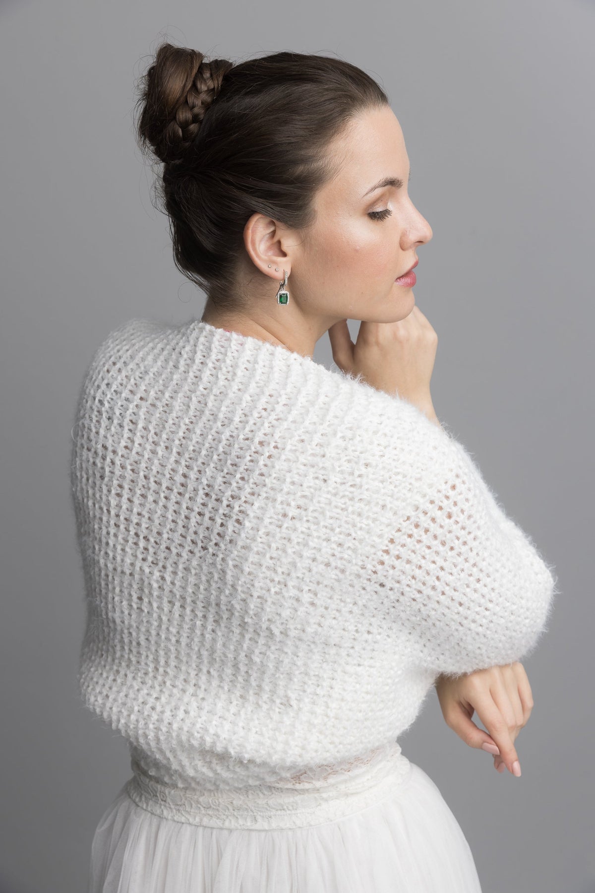 Strickanleitung Bolero mit 3/4 Arm einfach zu stricken - Beemohr