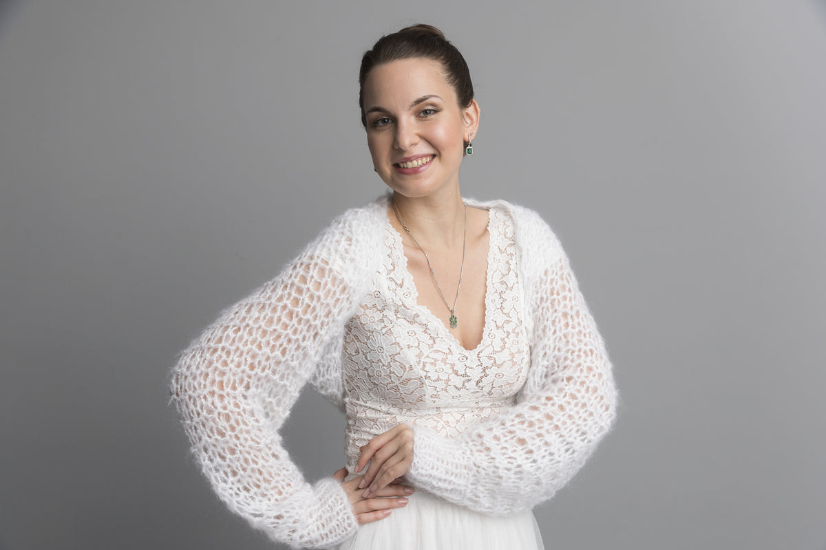 Strickmuster für einen einfachen Bolero zur Hochzeit - Beemohr