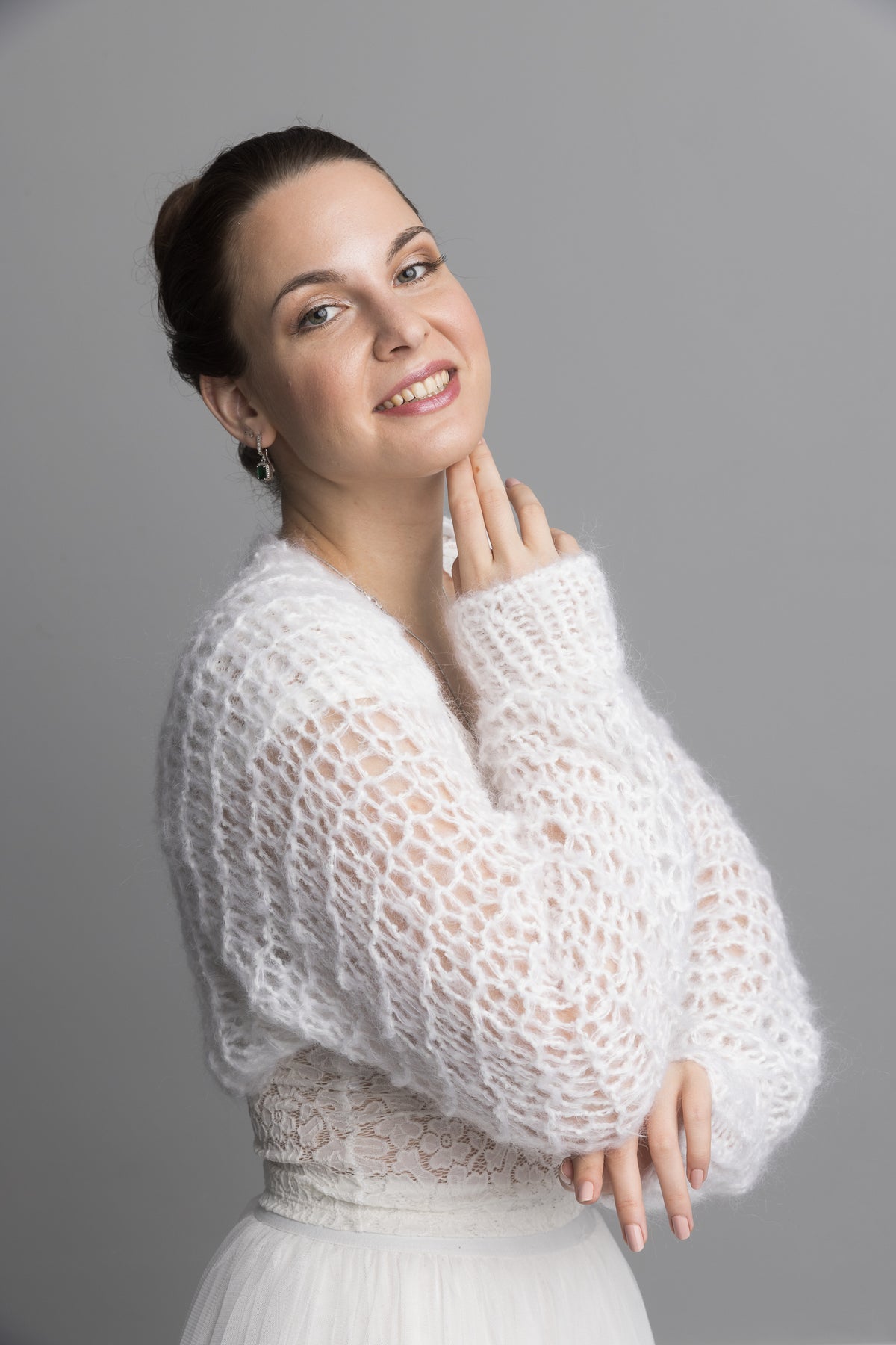 Bolero mit dicker Stricknadel schnell gestrickt - Beemohr