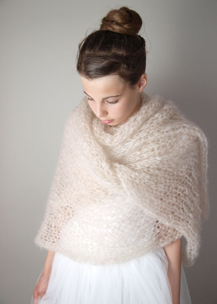 Strickanleitung für eine Stola WIND grob gestrickt - Beemohr