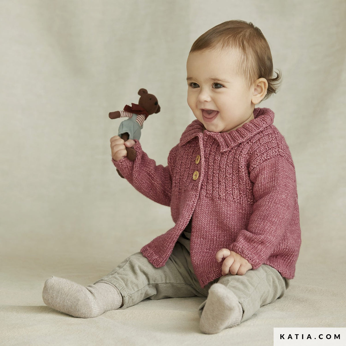 Baby Strickjacke DIY Cotton Merino