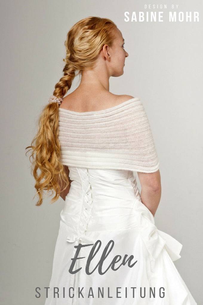 Braut Cape Strickanleitung in wenigen Stunden gestrickt ihr Brautaccessoire - Beemohr