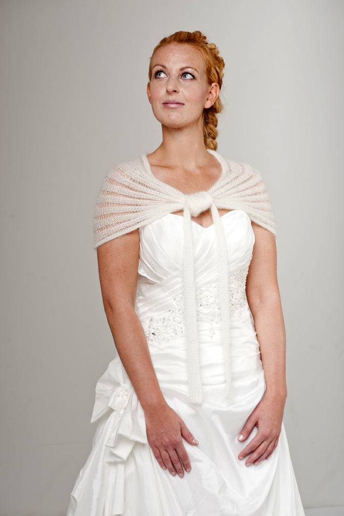 Braut Cape Strickanleitung in wenigen Stunden gestrickt ihr Brautaccessoire - Beemohr