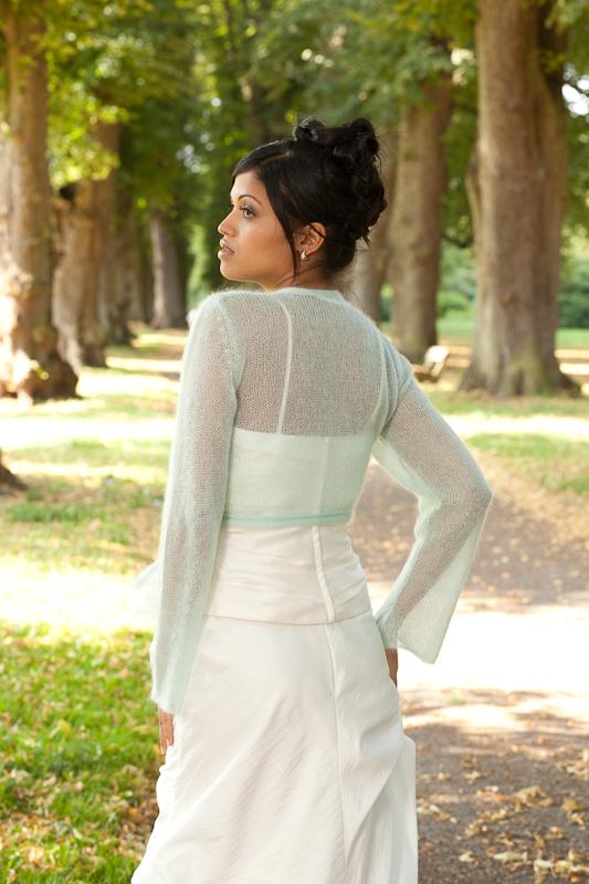 For You: Strickjacke Bolero aus Mohair zum Wickeln - Beemohr